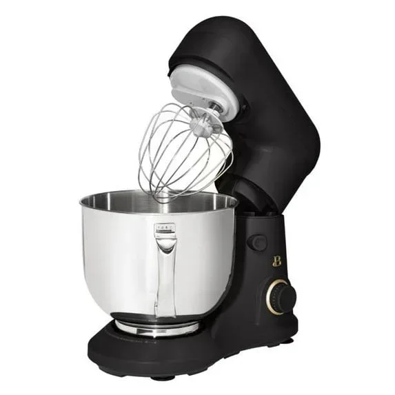 Beautiful 5.3 Qt Stand Mixer, Black Sesame with Flat Beater, Dough Hook, Balloon Whisk - Image 3