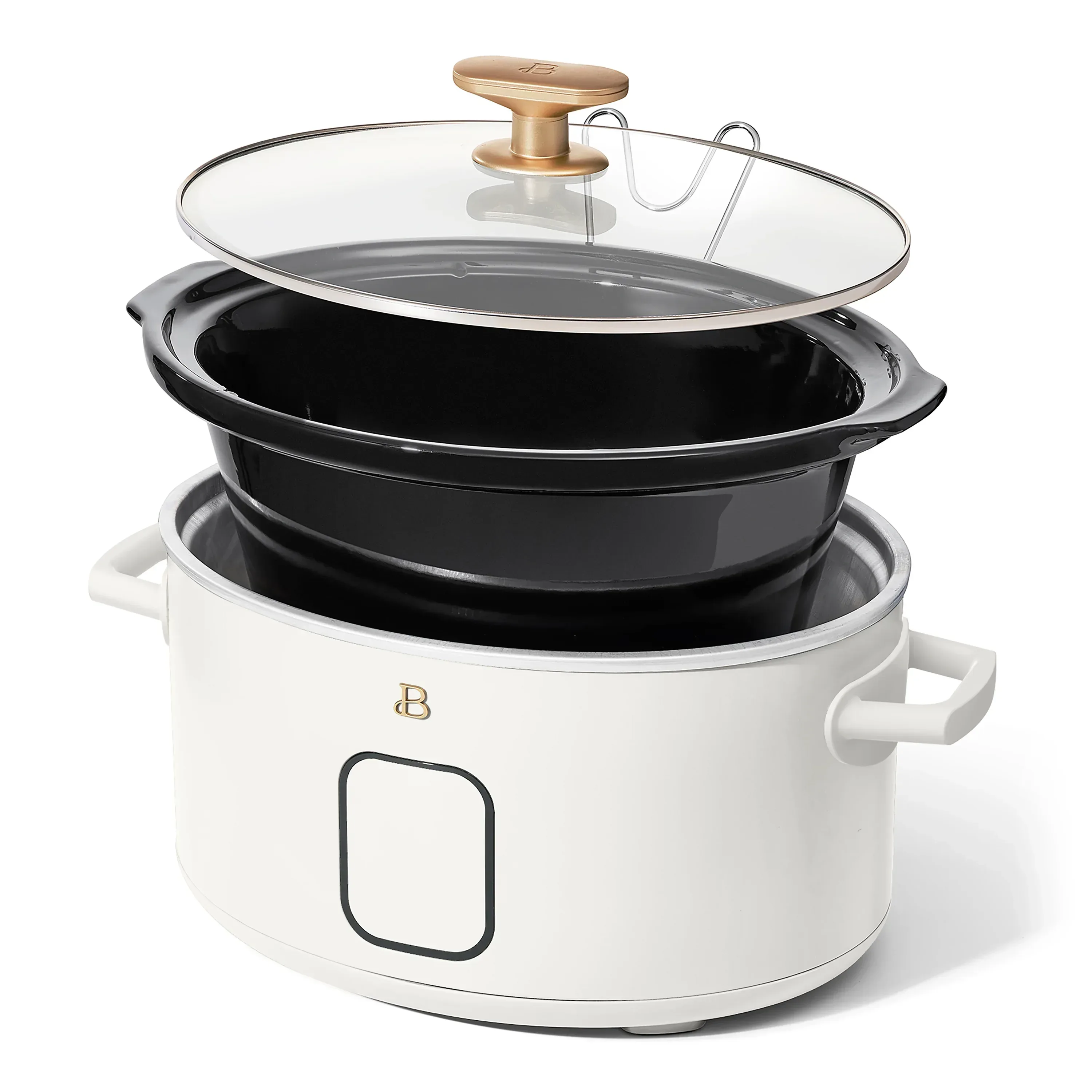 Beautiful 6 Qt Programmable Slow Cooker, White Icing by Drew Barrymore - Image 4
