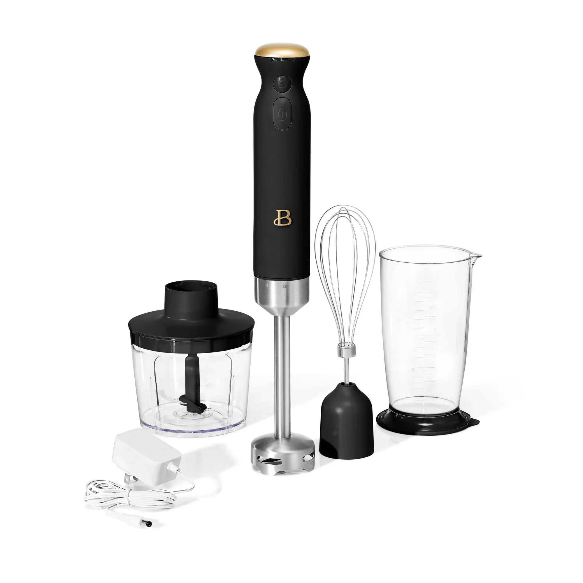 Beautiful Cordless Immersion Blender with Chopper, Whisk & Measuring Cup, White Icing by Drew Barrymore - Image 11