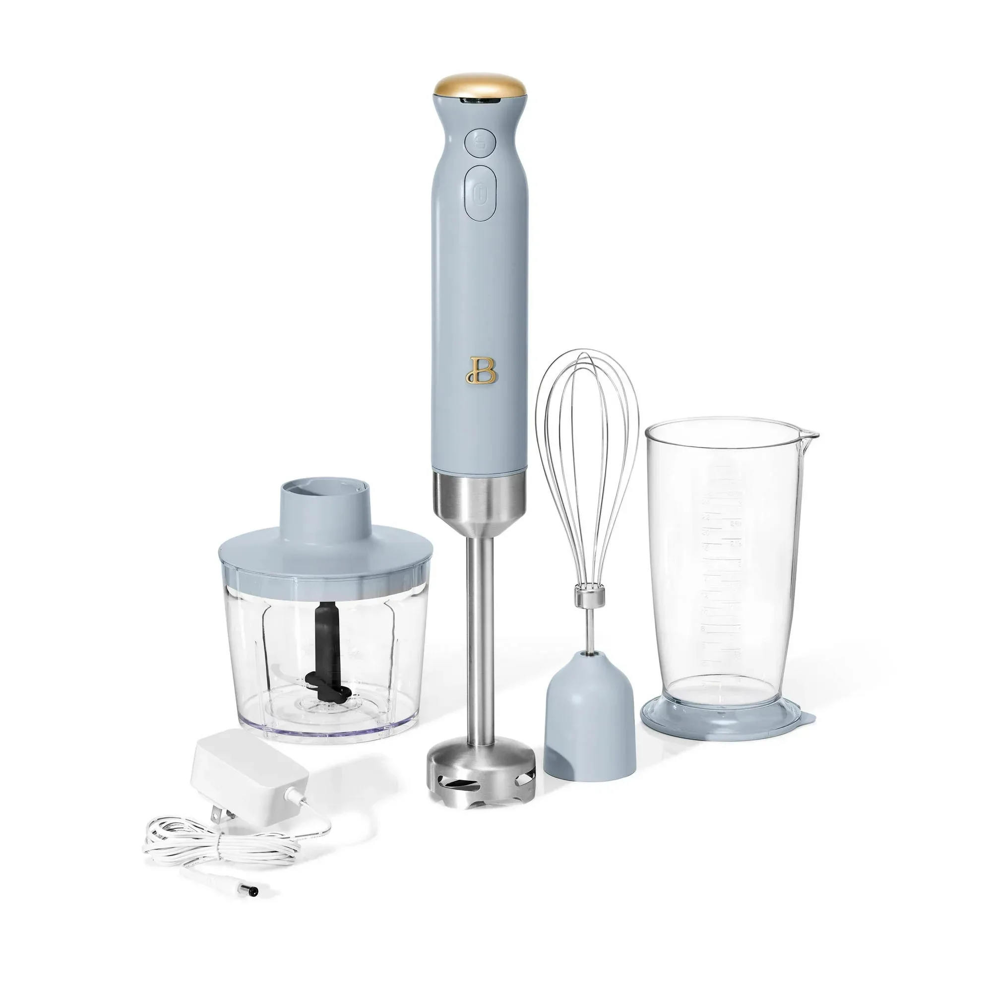 Beautiful Cordless Immersion Blender with Chopper, Whisk & Measuring Cup, White Icing by Drew Barrymore - Image 12