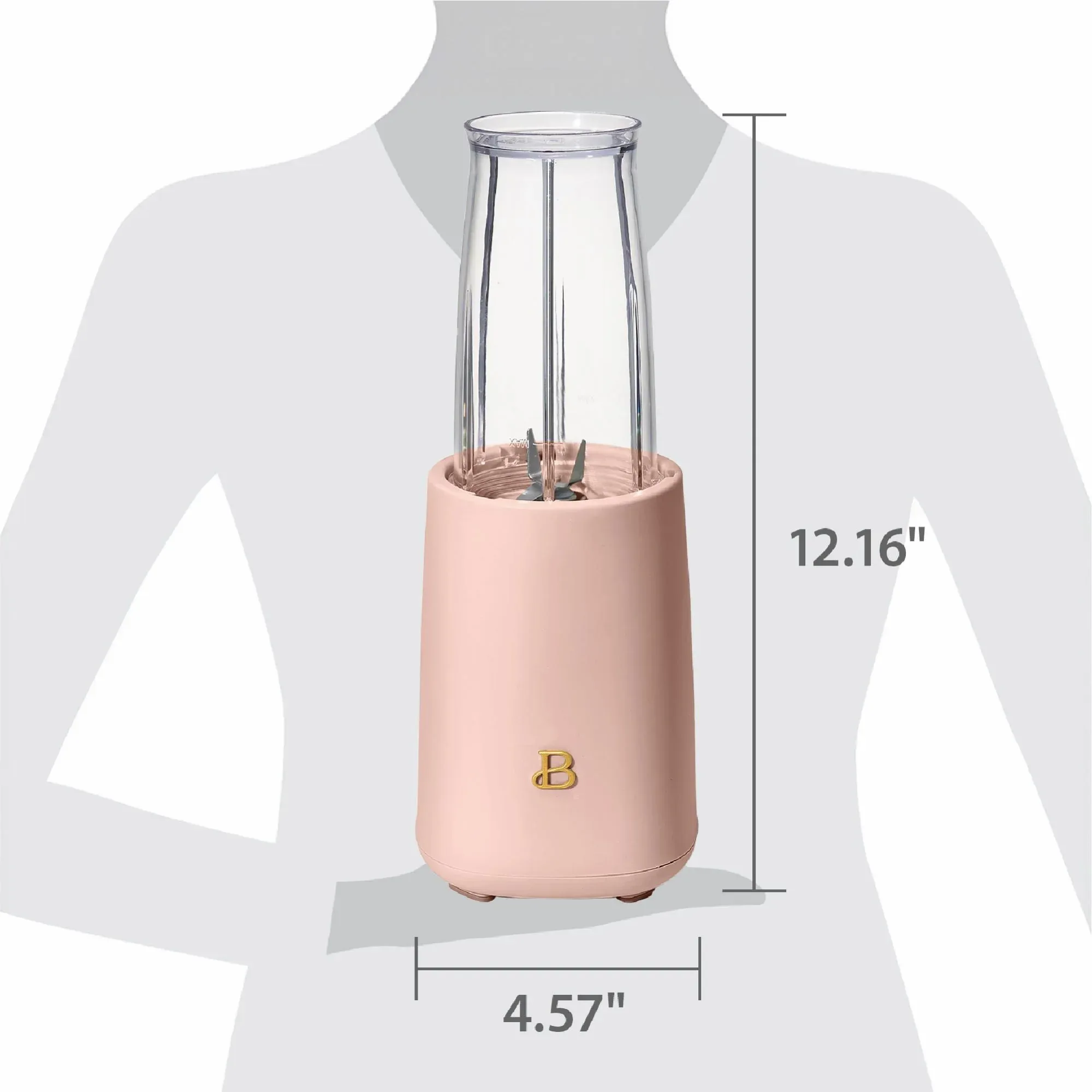 Beautiful Personal Blender Set with 12 Pieces, 240 W, Rose by Drew Barrymore - Image 2