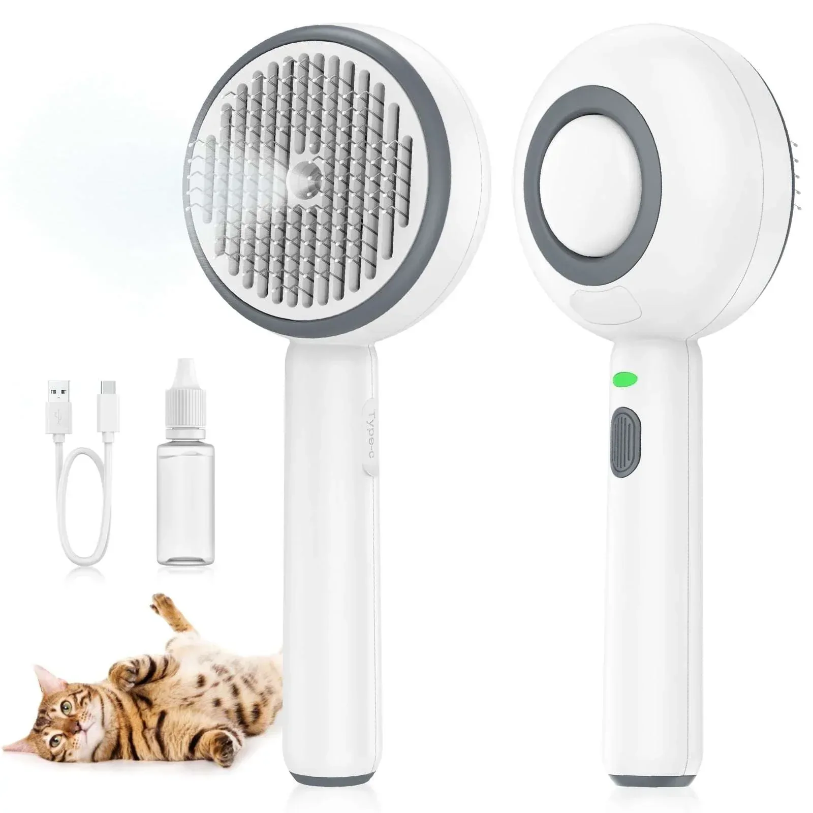 BEBANG Cat Steam Brush 3 in 1, One-Click Hair Removal Brush with Steam for Cats and Dogs - Image 10