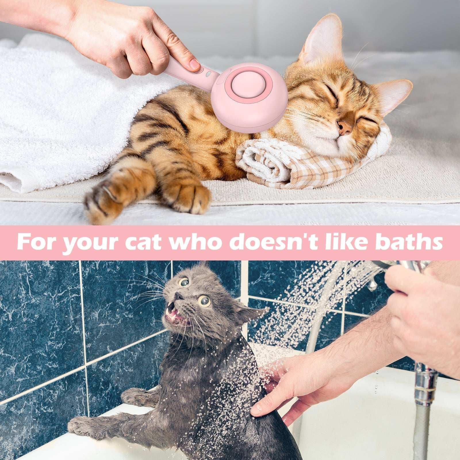 BEBANG Cat Steam Brush 3 in 1, One-Click Hair Removal Brush with Steam for Cats and Dogs - Image 2