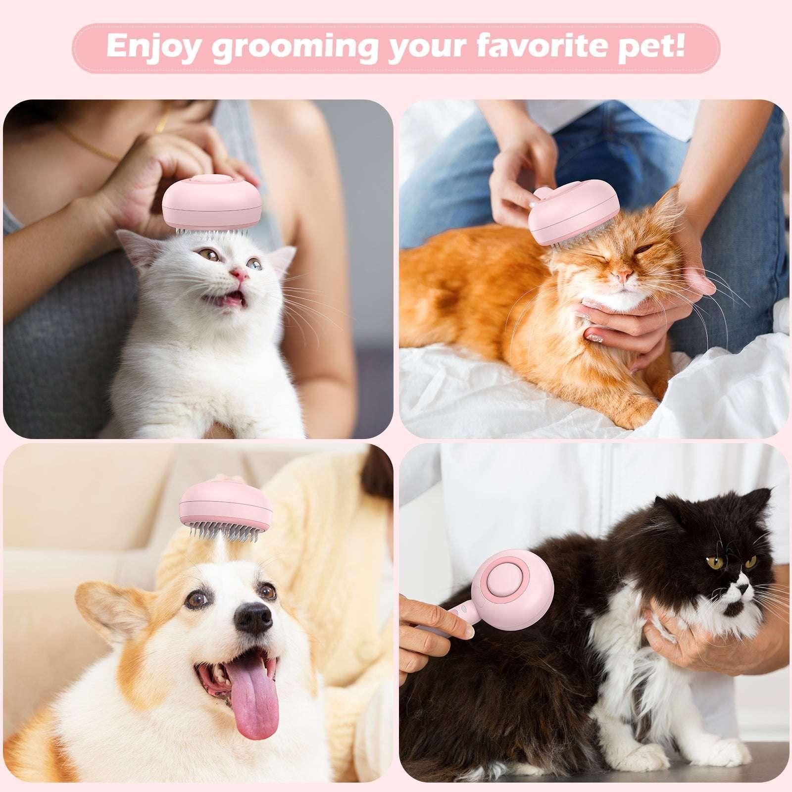 BEBANG Cat Steam Brush 3 in 1, One-Click Hair Removal Brush with Steam for Cats and Dogs - Image 7