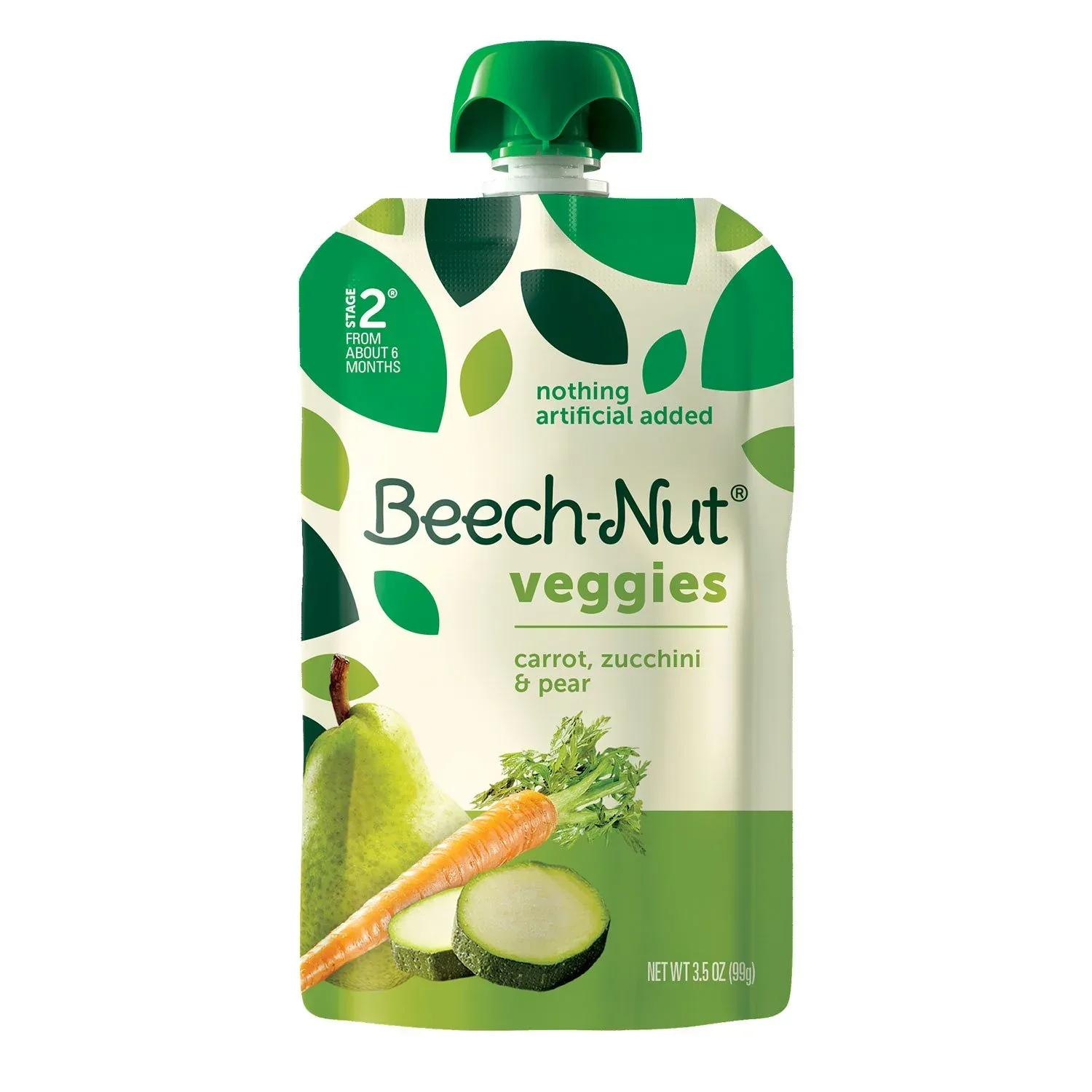 Beech-Nut Veggies and Fruities Stage 2 Baby Food Pouch, Variety Pack, 3.5 oz., 18 ct. - Image 6