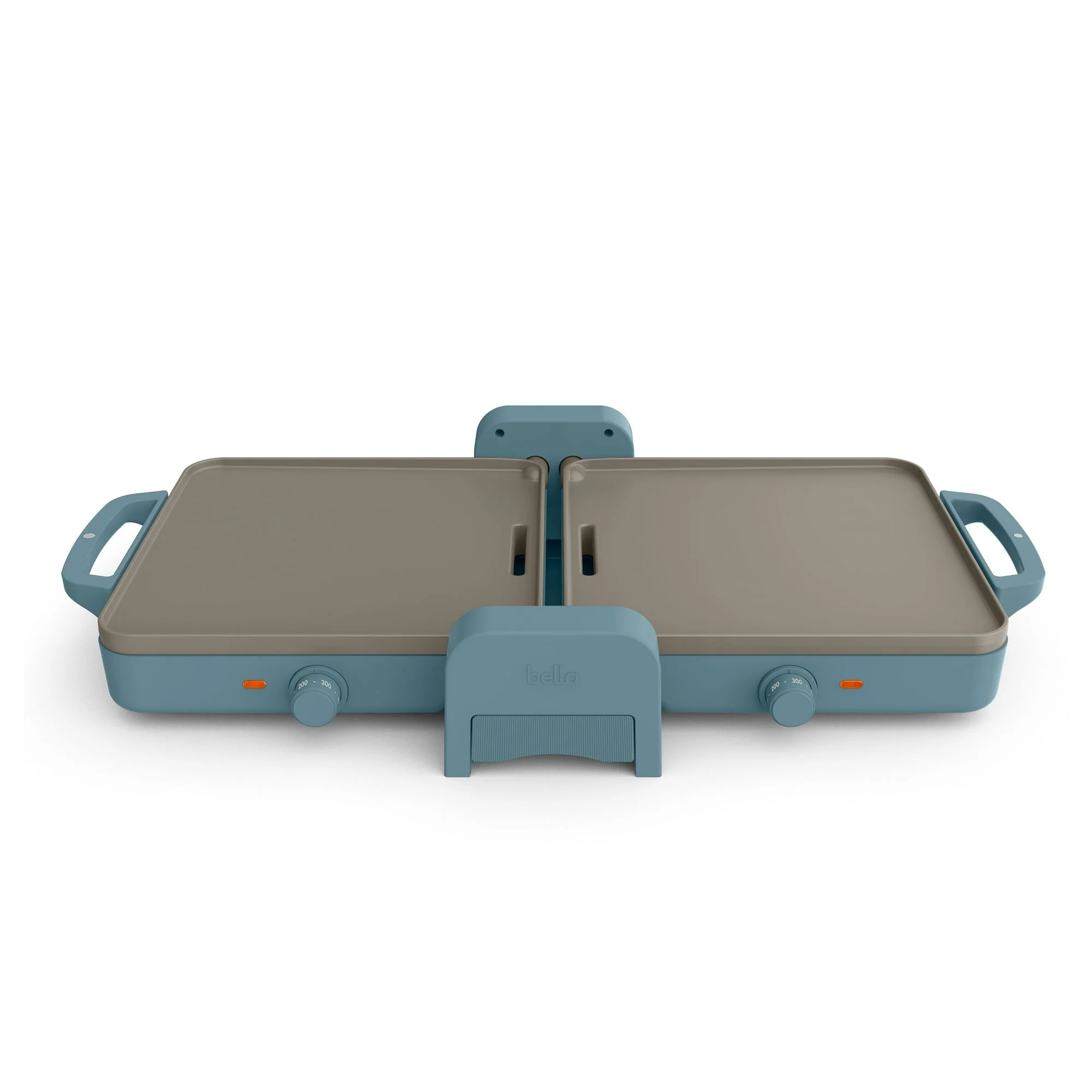 bella 10"x 20" Ceramic Fold-n-Store Dual Temp Griddle, EverGood™ Ceramic Nonstick Coating, Oatmilk - Image 9