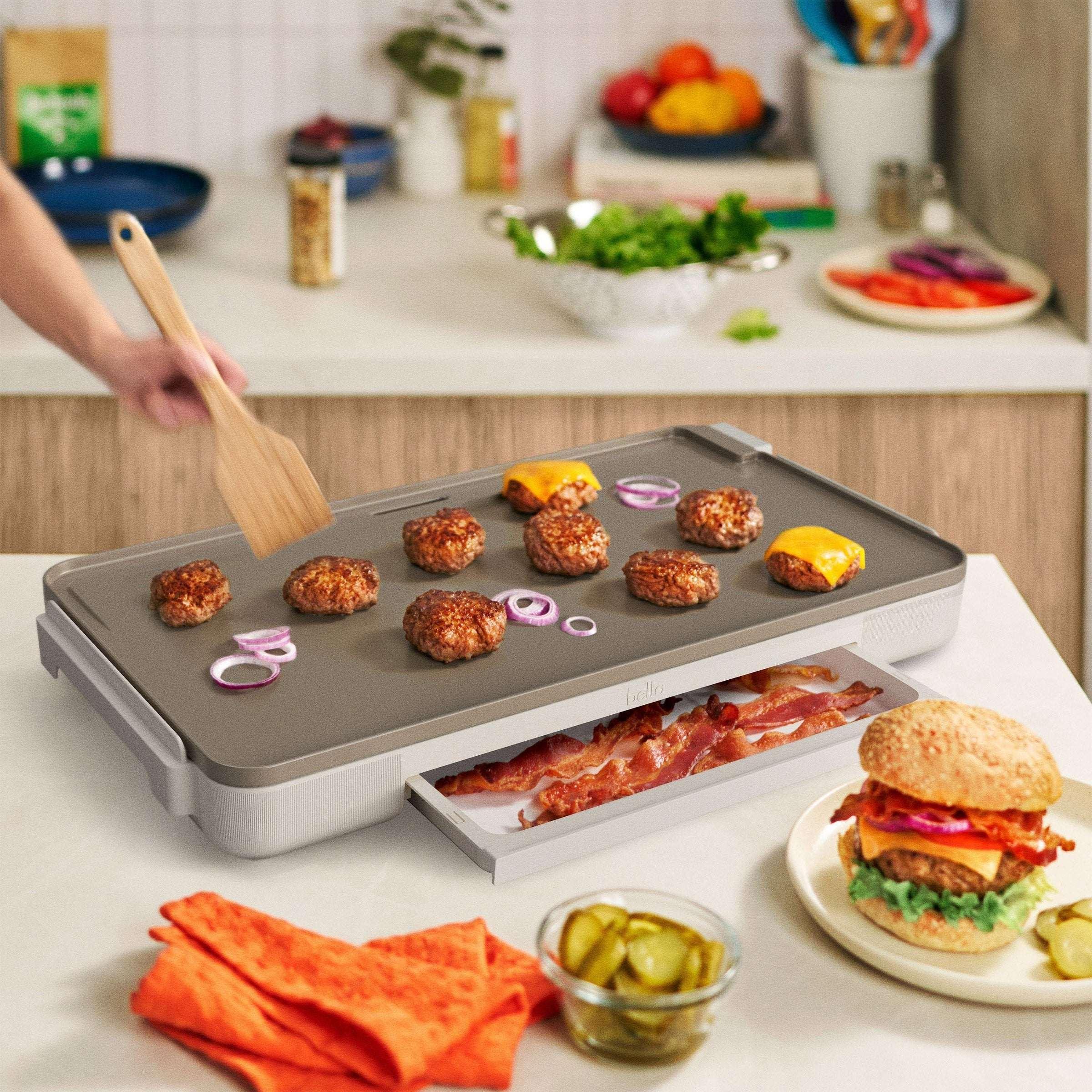 bella 12" x 22" XL Griddle with Warming Tray - Image 8