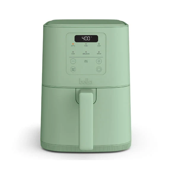 bella 4 Qt Slim Digital Air Fryer with EverGood™ Ceramic Nonstick Coating, 6 Preset Cooking Options, Surf - Image 14