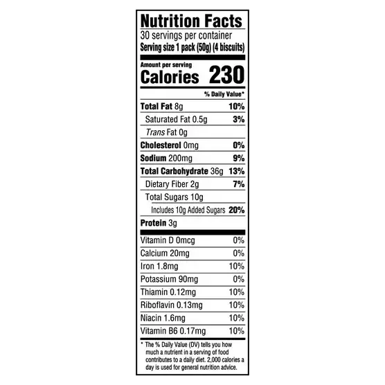 BelVita Breakfast Biscuit, Cinnamon Brown Sugar, 1.76 oz, 30-count - Image 2