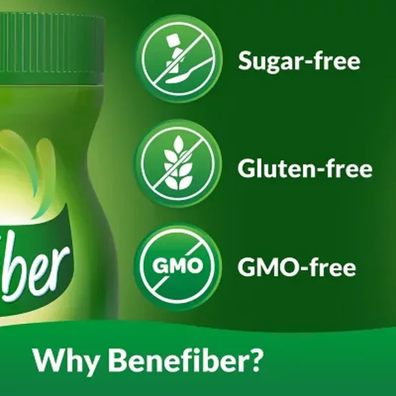 Benefiber Daily Prebiotic Fiber Supplement Powder, Unflavored (26.8 Oz.) - Image 5
