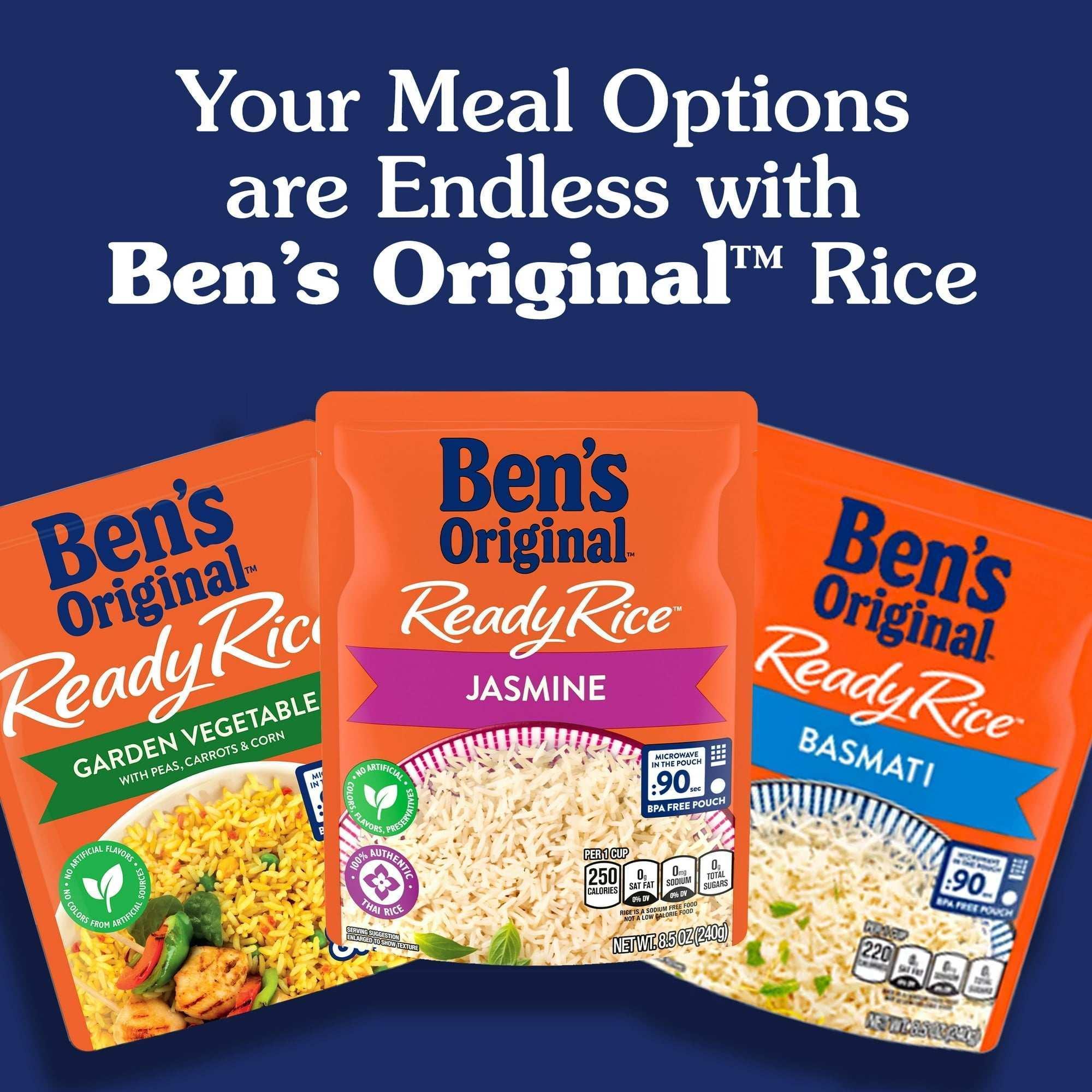 Ben's Original Ready Rice Basmati Rice, Easy Side Dish, 8.5 Ounce Pouch - Image 6