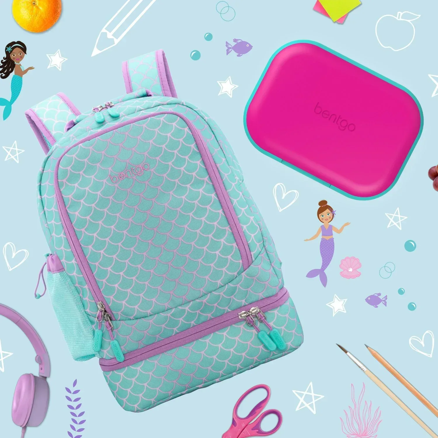 Bentgo 2-In-1 Backpack & Lunch Bag and Bentgo Kids Chill Lunch Box, Choose Color - Image 4
