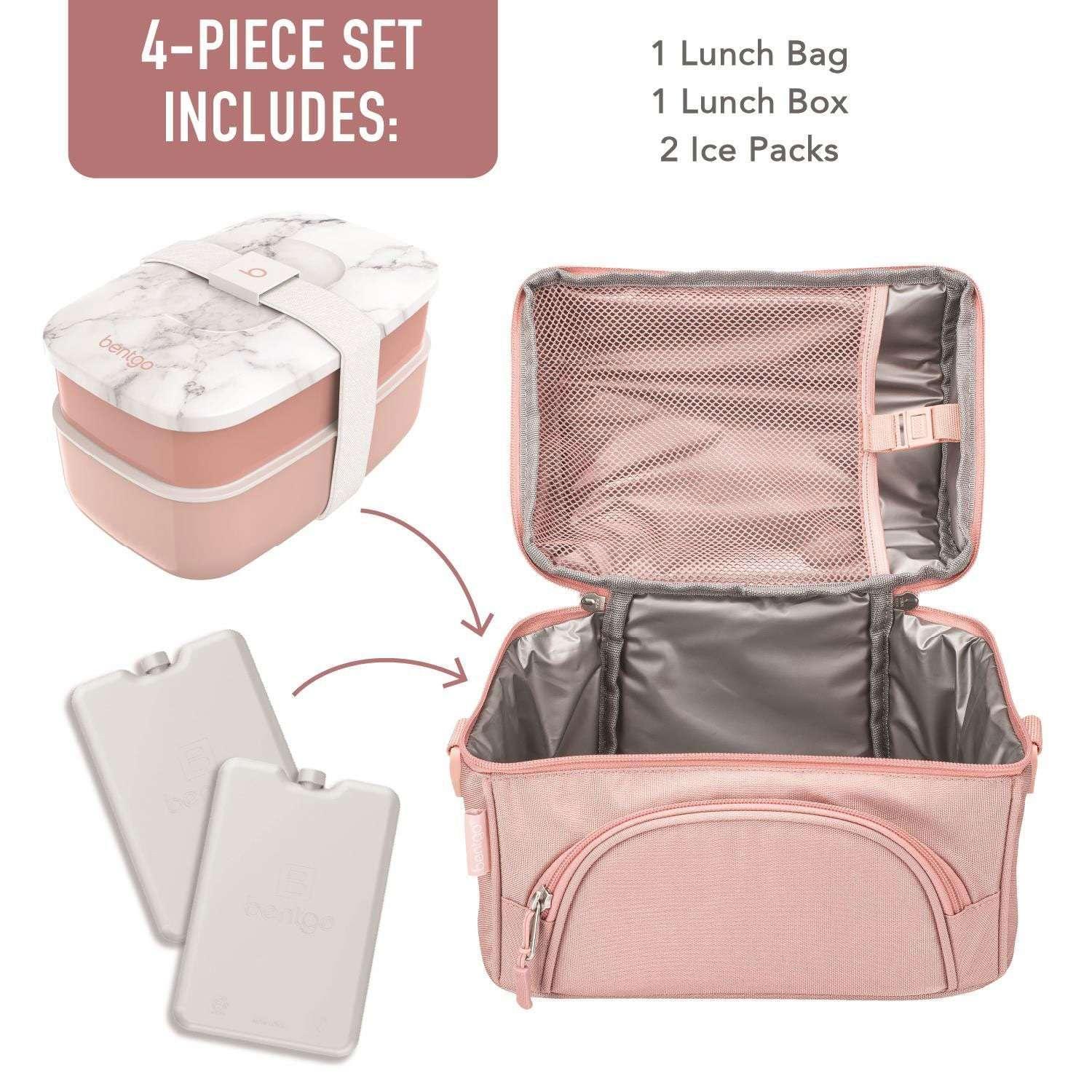 Bentgo 4-Piece Deluxe Set With Insulated Lunch Bag, Ice Packs & Bento Classic - Image 2