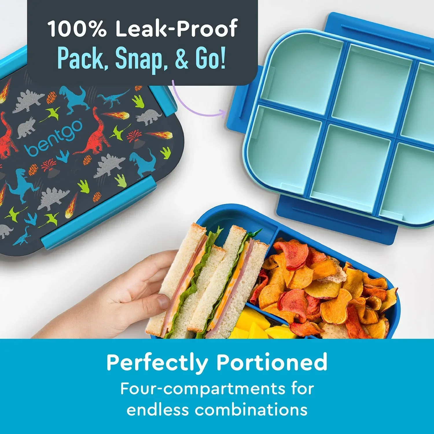 Bentgo Kids 2-Pack Snap & Go Leak-Proof Lunch Box - Image 11