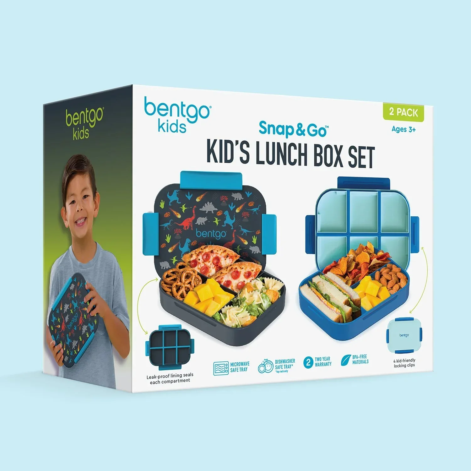 Bentgo Kids 2-Pack Snap & Go Leak-Proof Lunch Box - Image 14