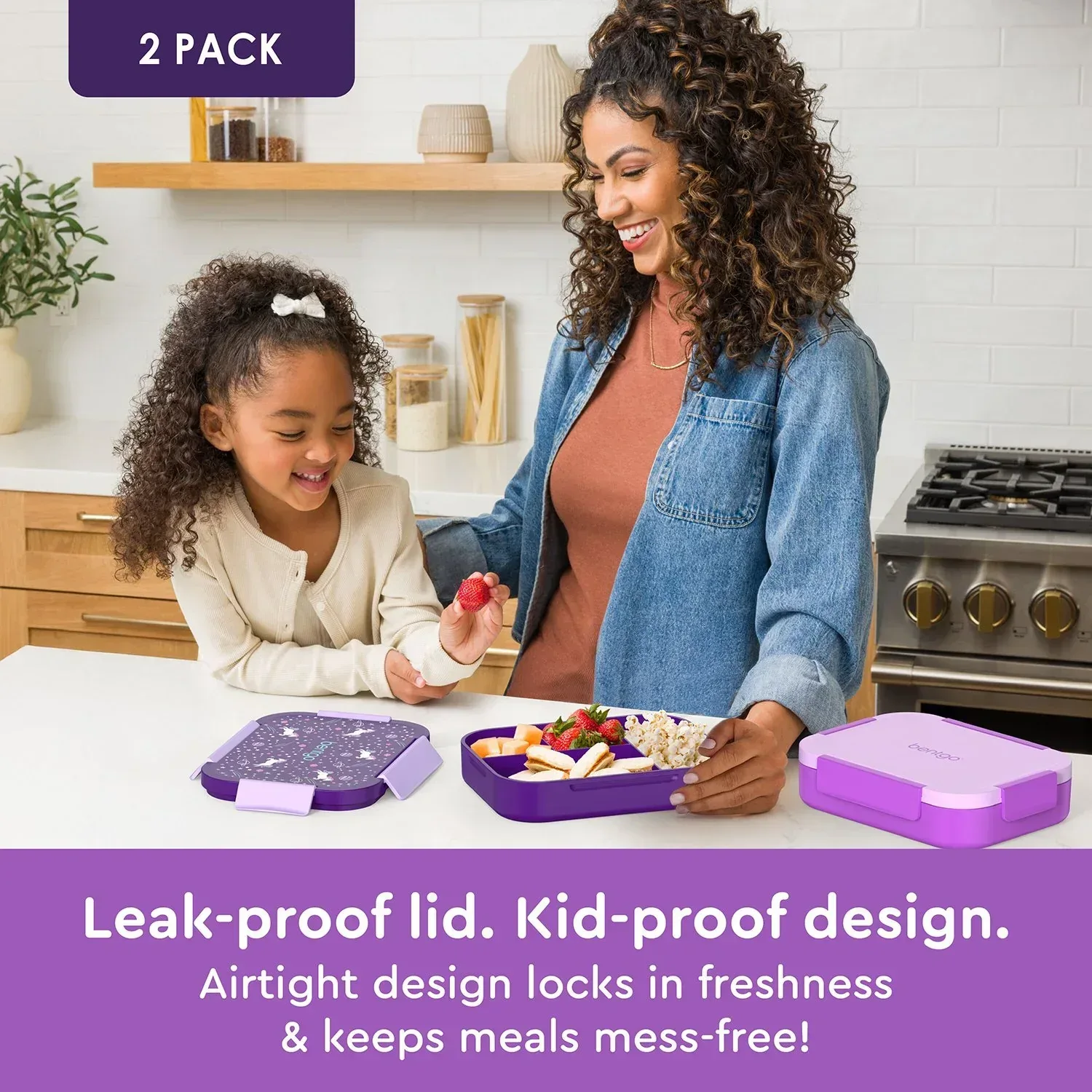 Bentgo Kids 2-Pack Snap & Go Leak-Proof Lunch Box - Image 3