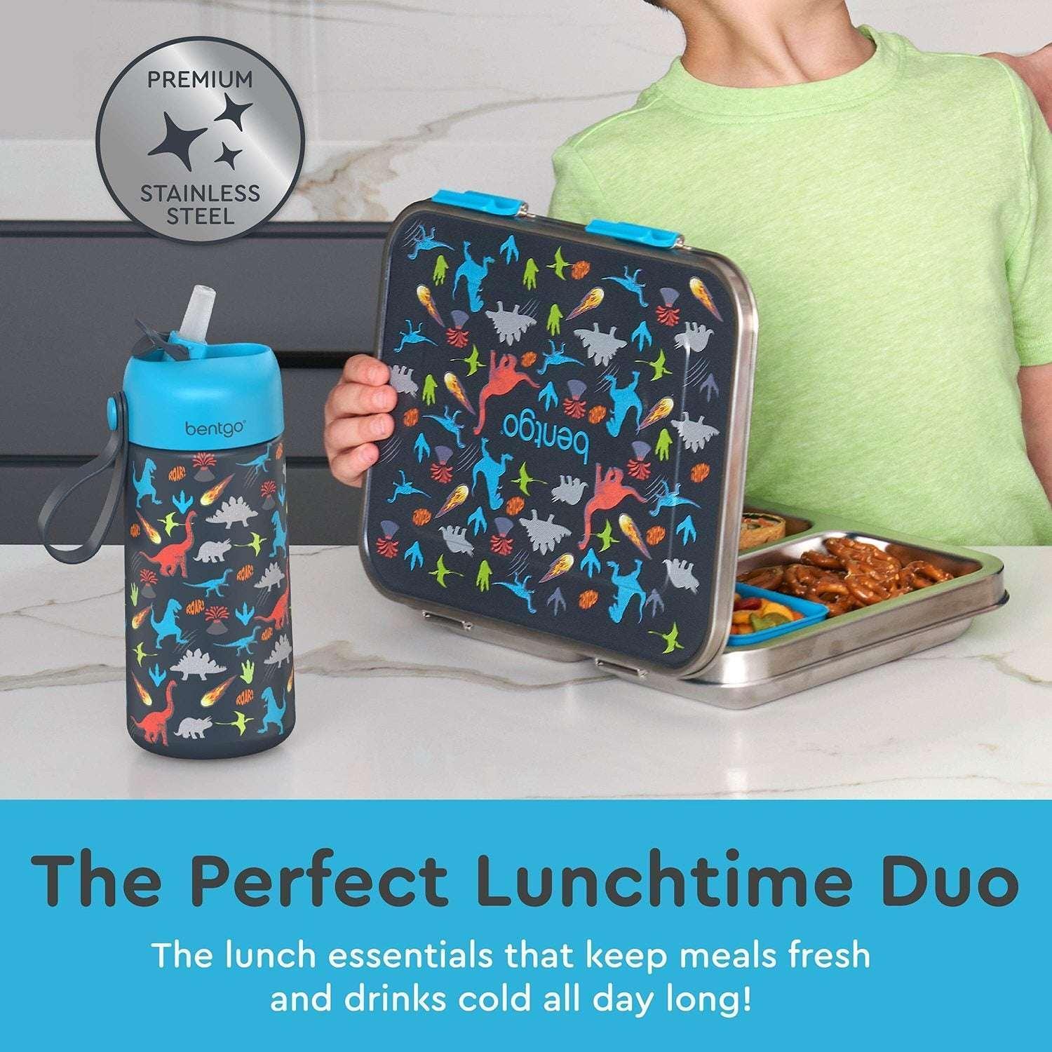 Bentgo Kids 2-Pack Stainless Steel Lunch Box & Water Bottle Set - Image 10