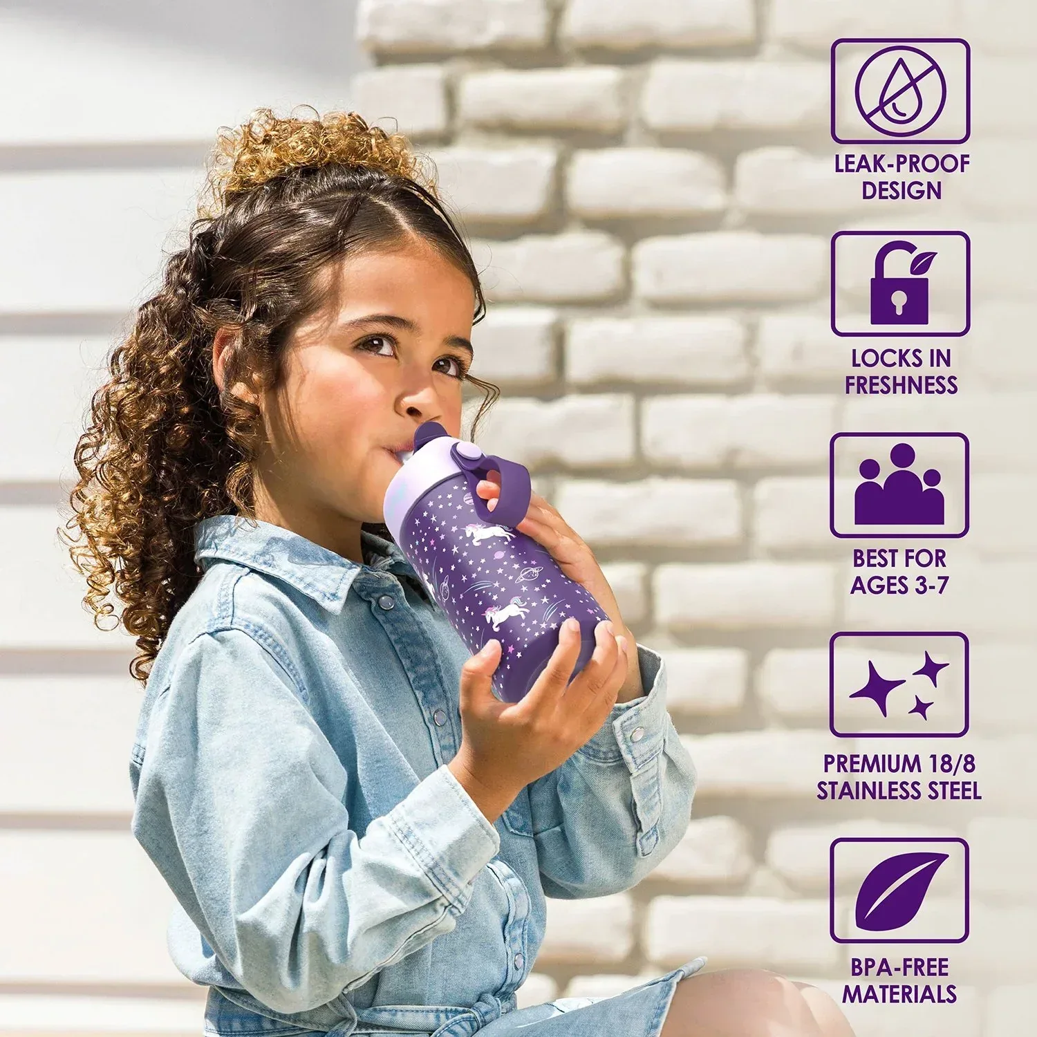 Bentgo Kids 2-Pack Stainless Steel Lunch Box & Water Bottle Set - Image 22