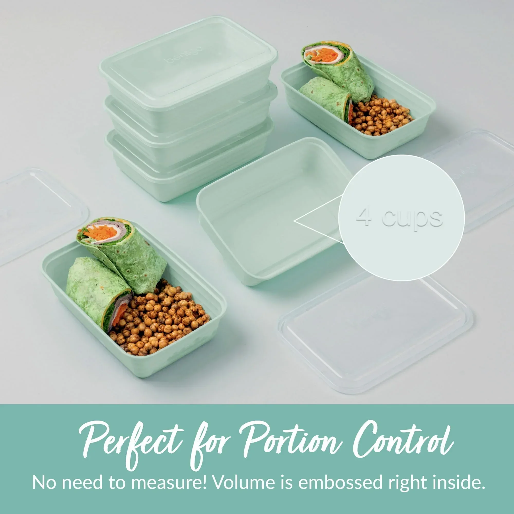 Bentgo Prep - 20-Piece 1-Compartment Reusable Meal Prep Containers with Lids, PFAS & BPA Free Materials, Durable, Microwave, Freezer, & Dishwasher Safe To Go Food Storage - Image 14