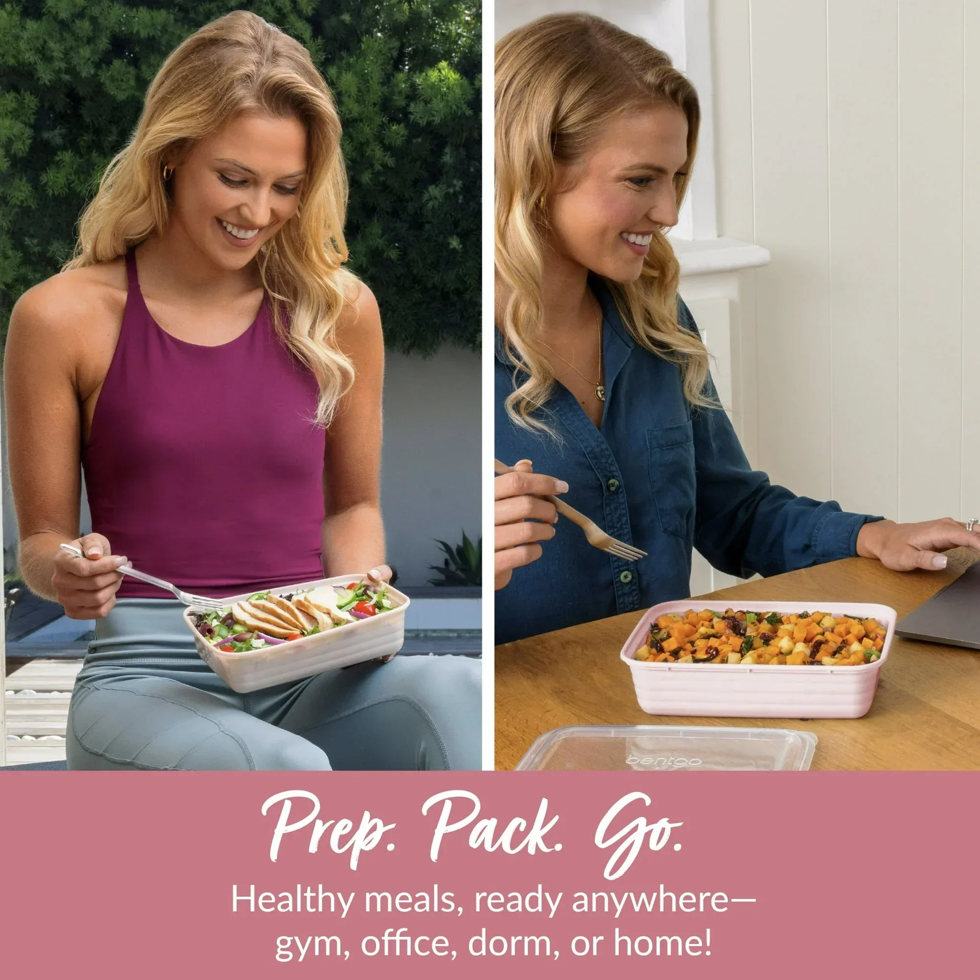 Bentgo Prep - 20-Piece 1-Compartment Reusable Meal Prep Containers with Lids, PFAS & BPA Free Materials, Durable, Microwave, Freezer, & Dishwasher Safe To Go Food Storage - Image 3