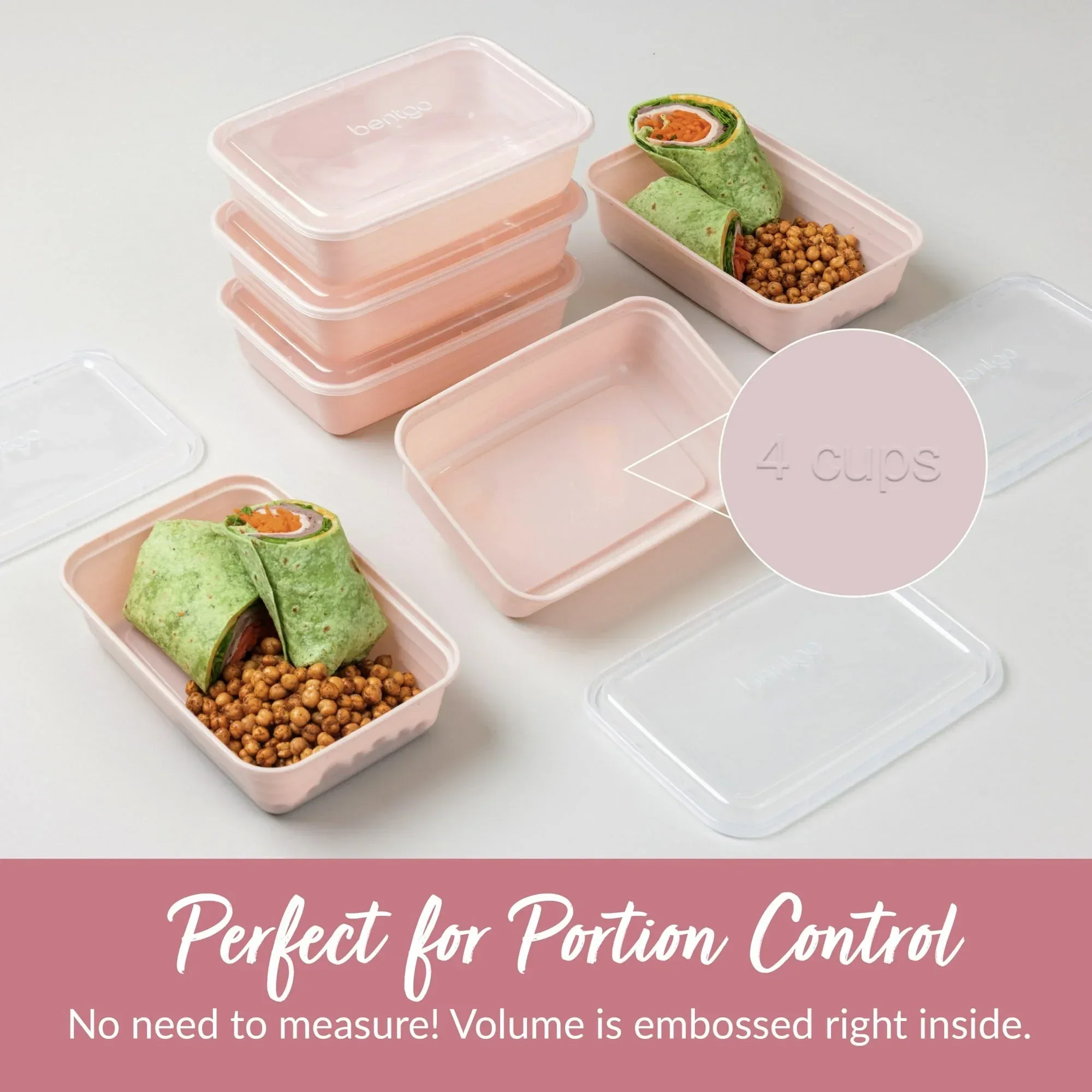 Bentgo Prep - 20-Piece 1-Compartment Reusable Meal Prep Containers with Lids, PFAS & BPA Free Materials, Durable, Microwave, Freezer, & Dishwasher Safe To Go Food Storage - Image 6