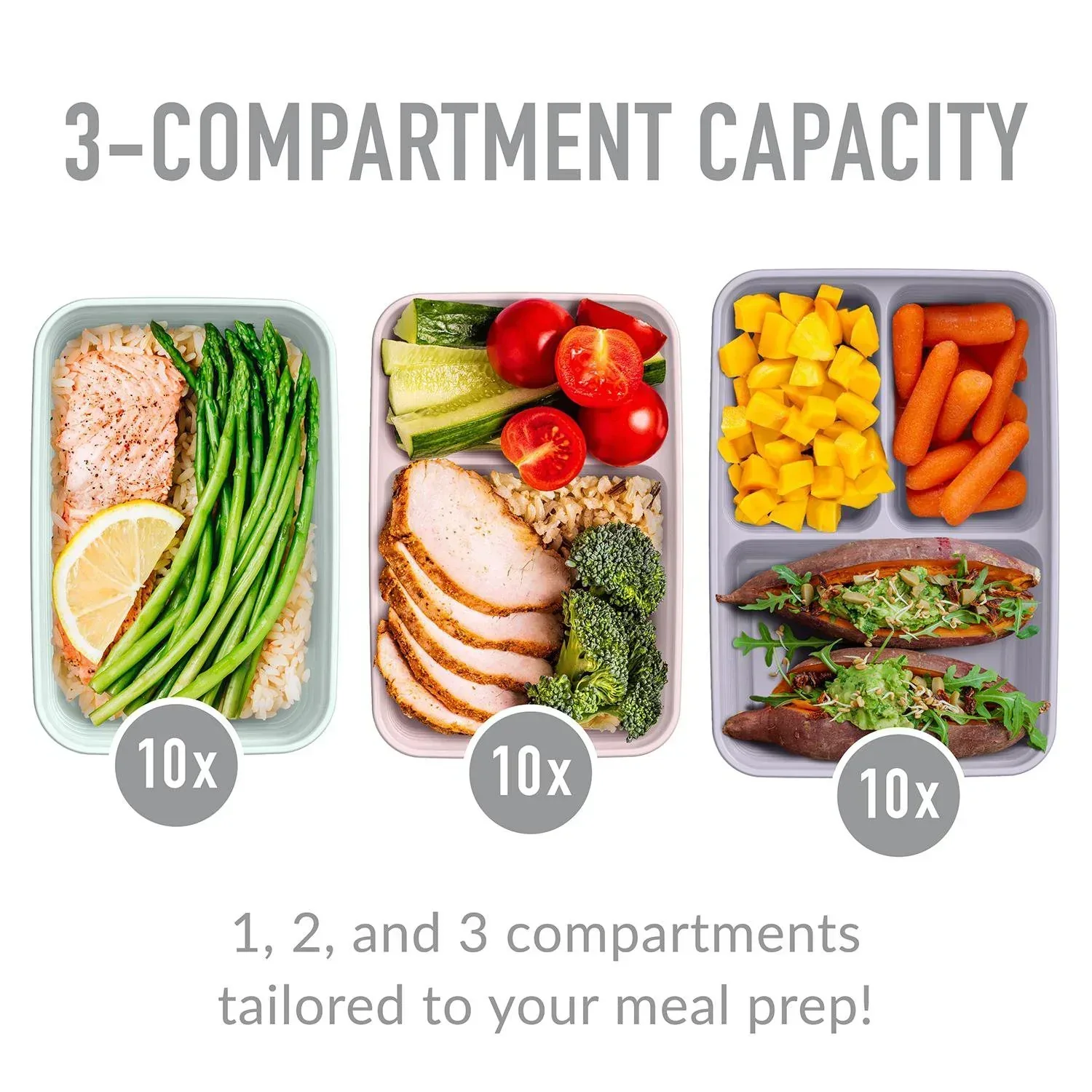 Bentgo Prep Deluxe Bag and Bentgo 60-Piece Meal Prep Container Set - Image 5