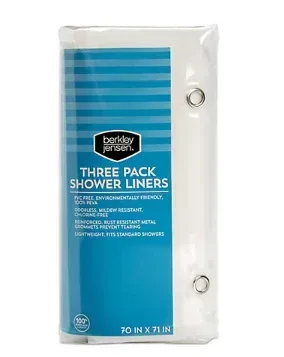 Berkley Jensen 3 Pc. Shower Curtain Liners - Image 2