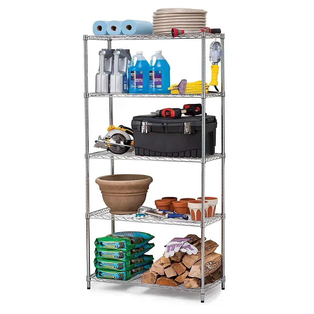 Berkley Jensen 5-Tier Chrome Rack - Image 2