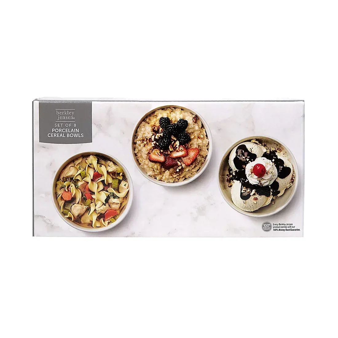 Berkley Jensen 6" Porcelain Cereal Bowls, 8 pk. - White - Image 3