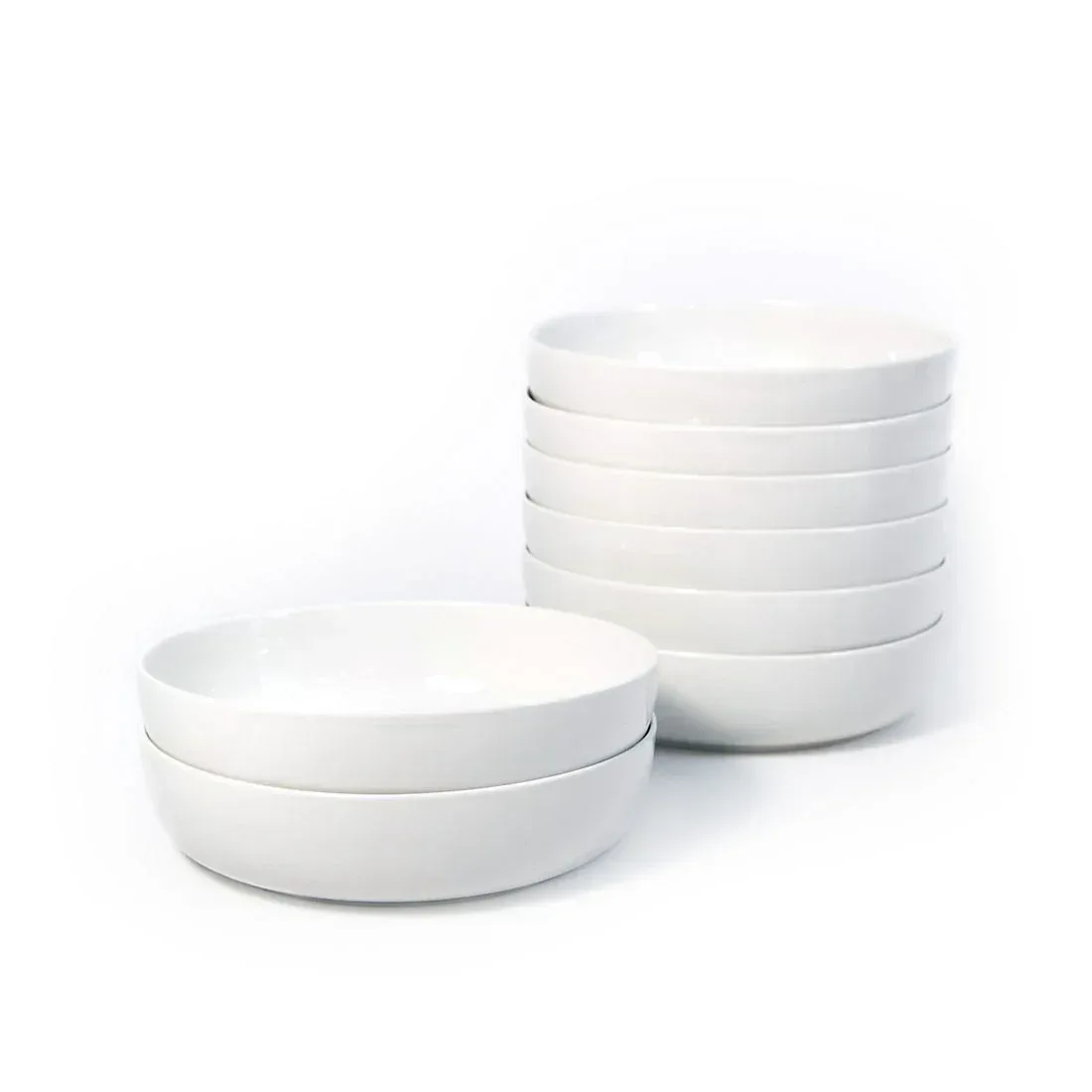 Berkley Jensen 8" Porcelain Dinner Bowls, 8 pk. - White - Image 5