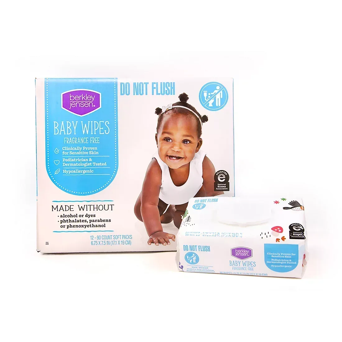 Berkley Jensen Baby Wipes - Fragrance Free, 12 pk./90 ct. each - Image 5