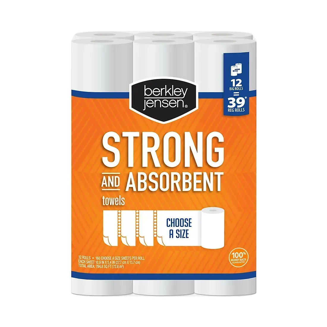Berkley Jensen Choose-a-Size Paper Towels, 12 pk./160 sheets per roll - Image 4