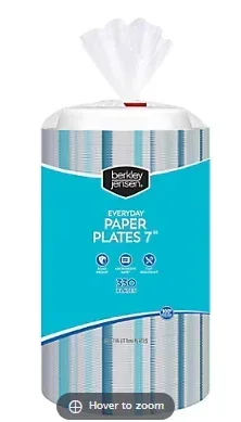 Berkley Jensen Everyday 7" Paper Plates, 330 ct.