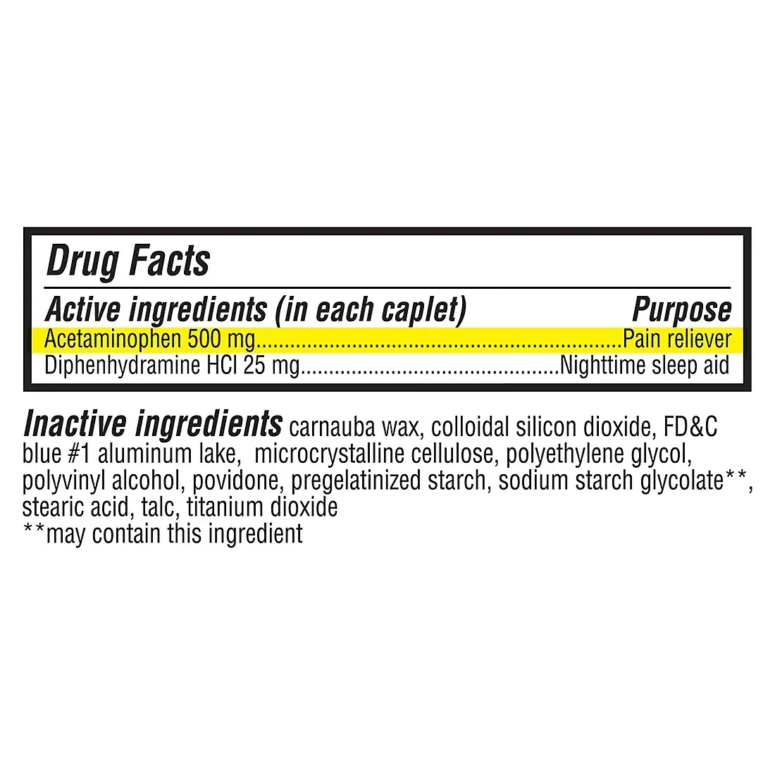 Berkley Jensen Extra Strength Acetaminophen PM Caplets, 500 Count - Image 4