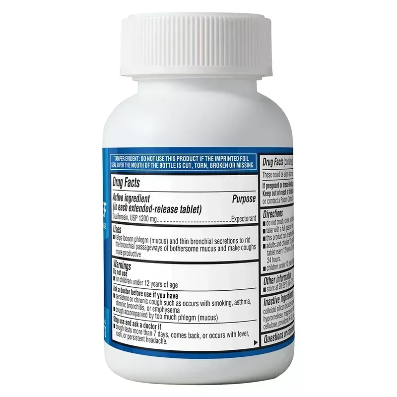Berkley Jensen Maximum Strength Mucus Relief Guaifenesin Extended-Release Tablets 1200mg, 84 ct. - Image 6