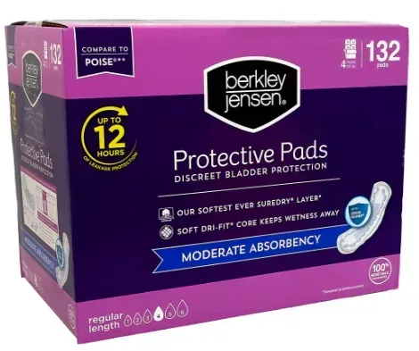 Berkley Jensen Moderate Bladder Control Pad, 132 ct. - Image 3