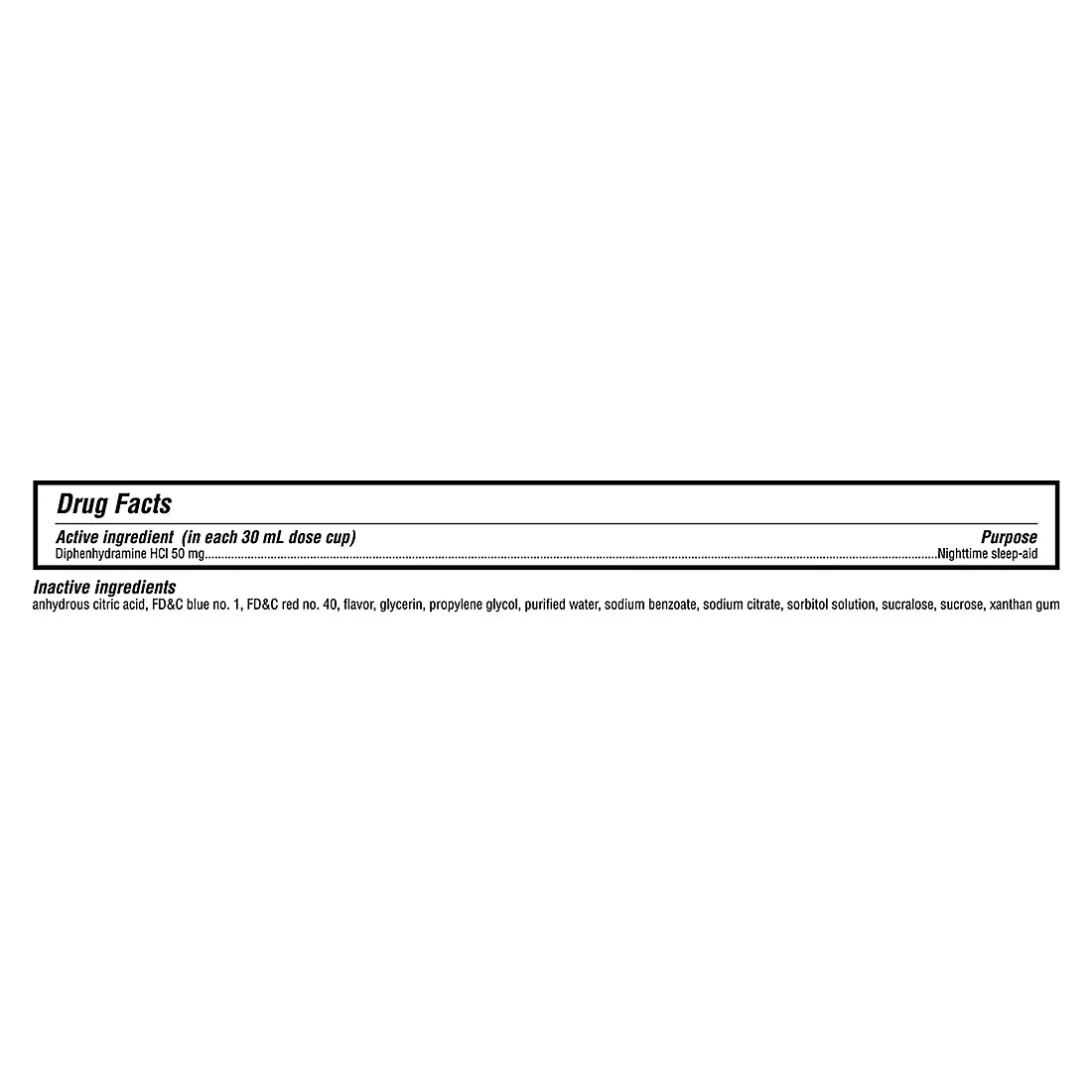 Berkley Jensen Nighttime Sleep Aid Diphenhydramine HCl 50 mg Liquid, 12 fl oz Bottles, 3 Pack - Image 5