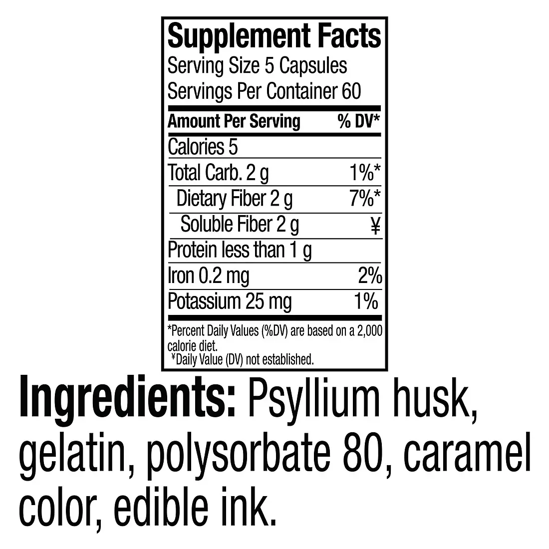 Berkley Jensen Psyllium Husk Fiber Capsules, 600 ct. - Image 4