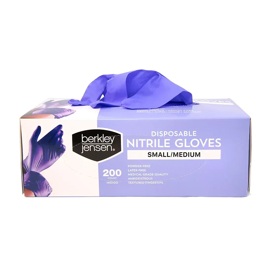 Berkley Jensen Small/Medium Disposable Nitrile Gloves, 200 ct. - Image 3