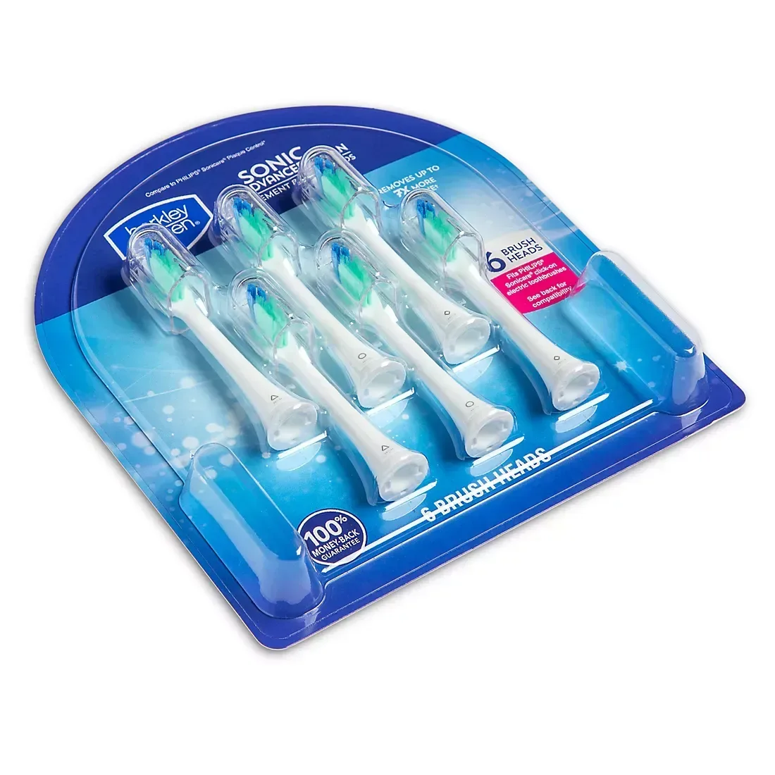 Berkley Jensen Sonic Pro Advanced Clean Replacement Brush Heads, 6 pk. - Image 4
