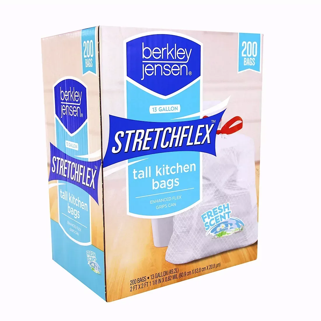 Berkley Jensen Stretchflex Drawstring Kitchen Bags, 200 ct./13 gal. - Image 2