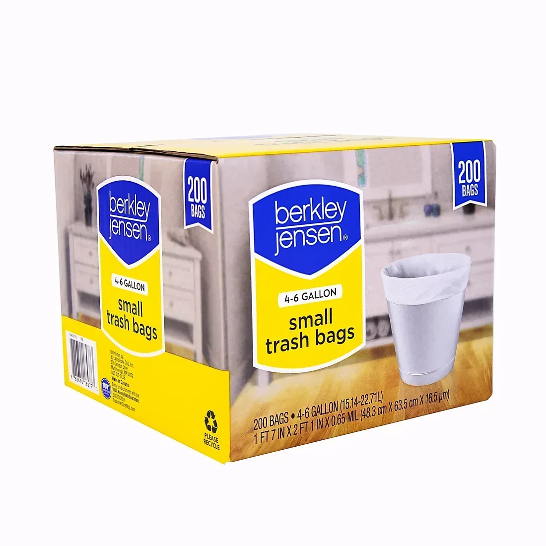 Berkley Jensen Trash Basket Liners, 200 ct./4-6 gal. - Image 2