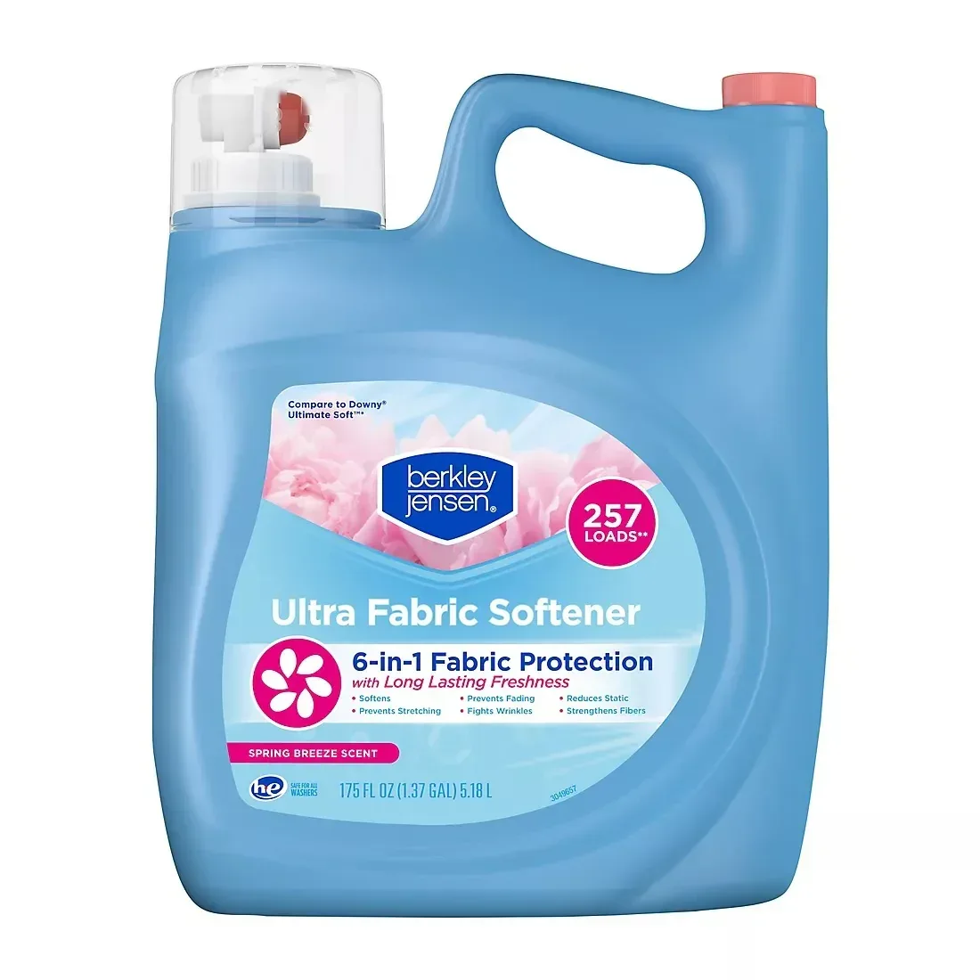 Berkley Jensen Ultra Liquid Fabric Softener - Spring Breeze, 257 loads/175 fl. oz.