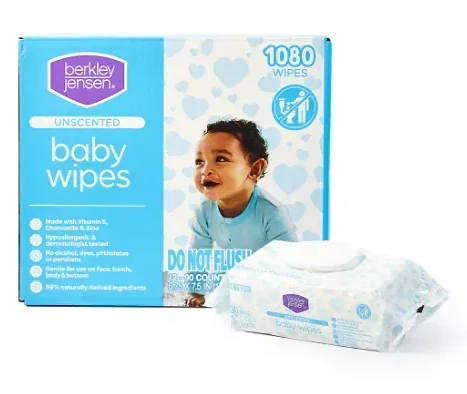 Berkley Jensen Unscented Baby Wipes, 1080 ct. - Image 3