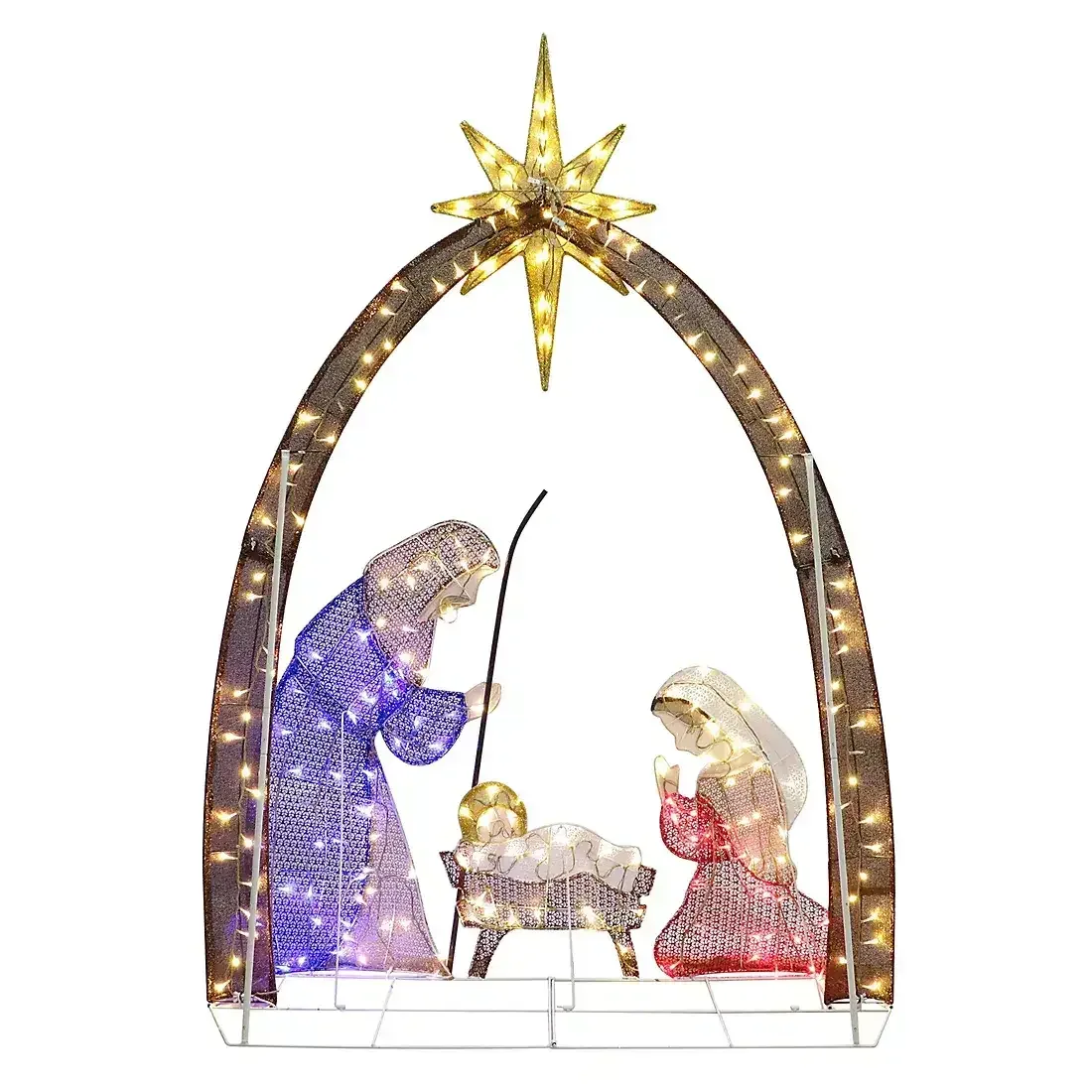 Berkley Jenson 72" Pre-lit Nativity With Arch - Image 3