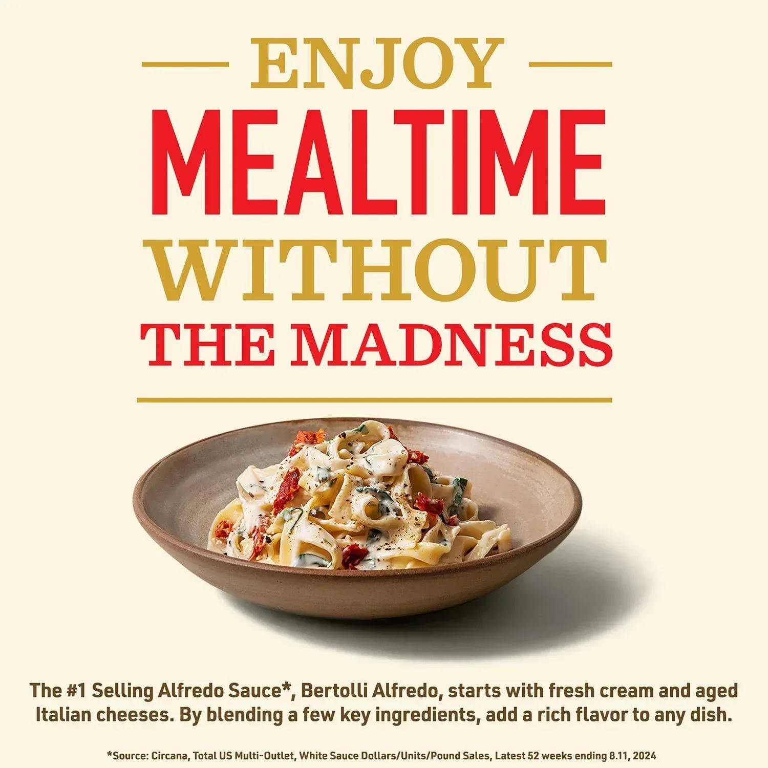 Bertolli Alfredo Sauce with Aged Parmesan Cheese, 15 oz., 3 pk. - Image 3