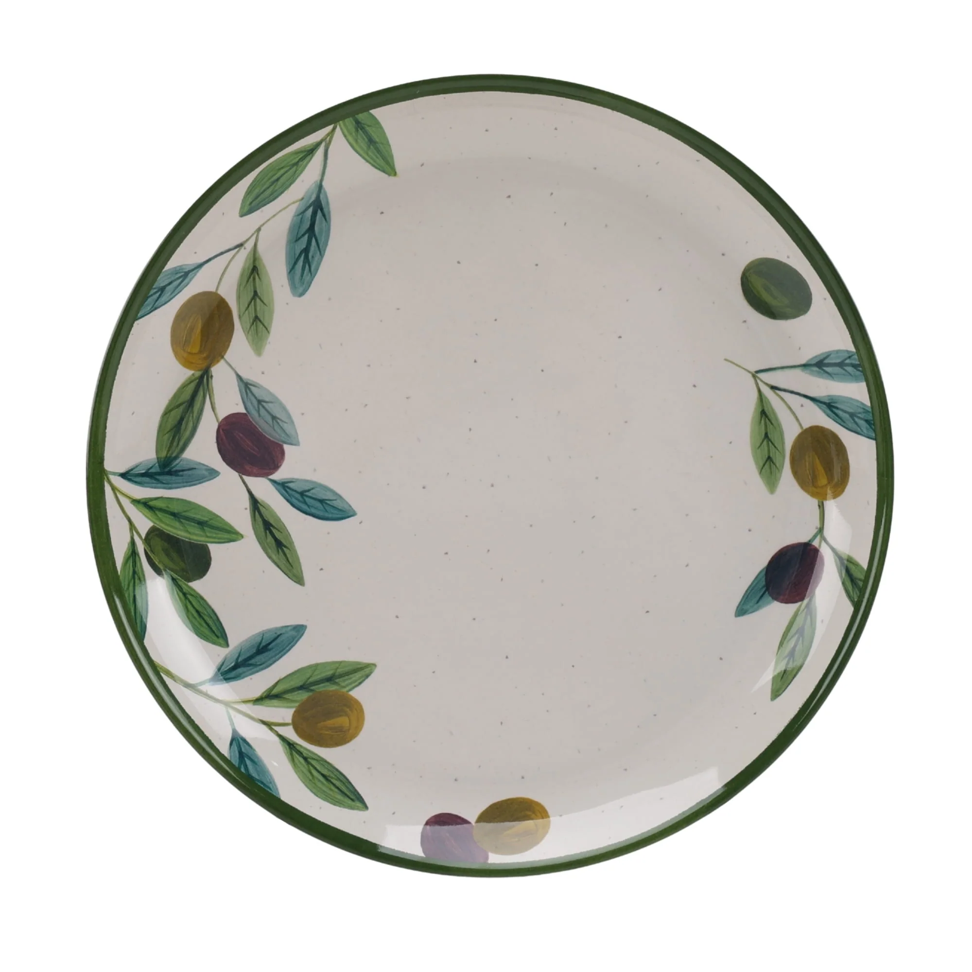 Better Homes and Gardens Bamboo Melamine 10.75-inch Dinner Plate, Green Floral Pattern - Image 5