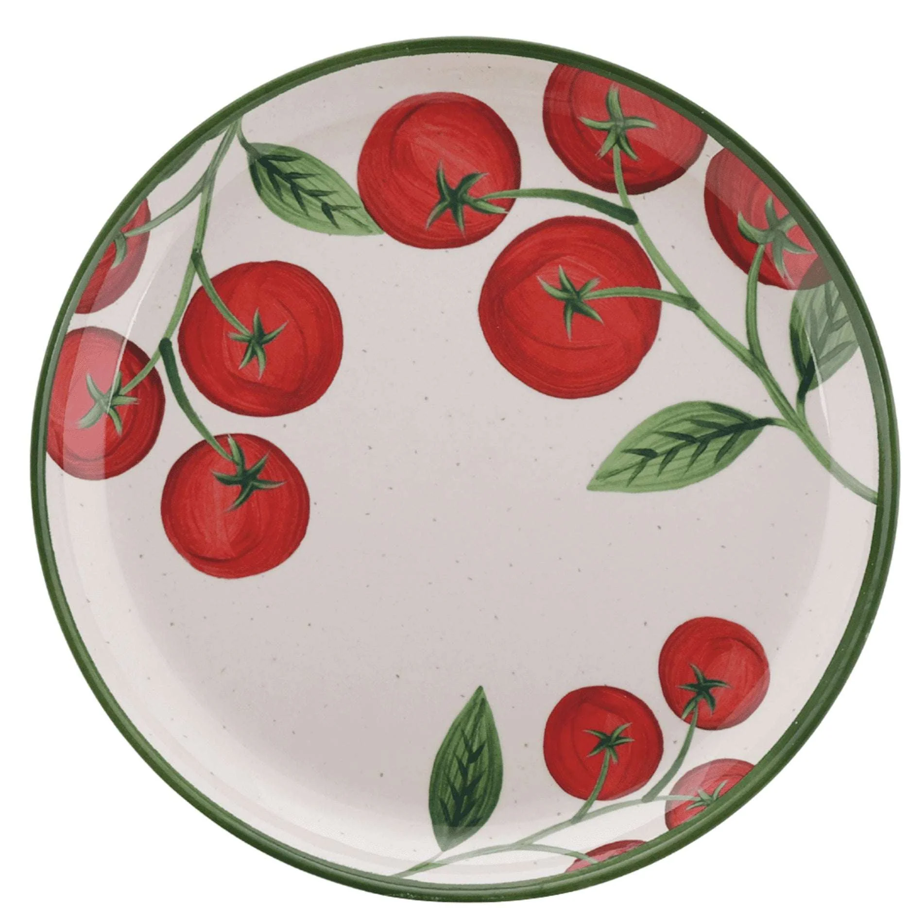 Better Homes and Gardens Bamboo Melamine 10.75-inch Dinner Plate, Green Floral Pattern - Image 6