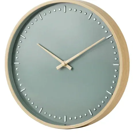 Better Homes & Garden 11.5" Round Indoor Green Analog Wall Clock - Image 3