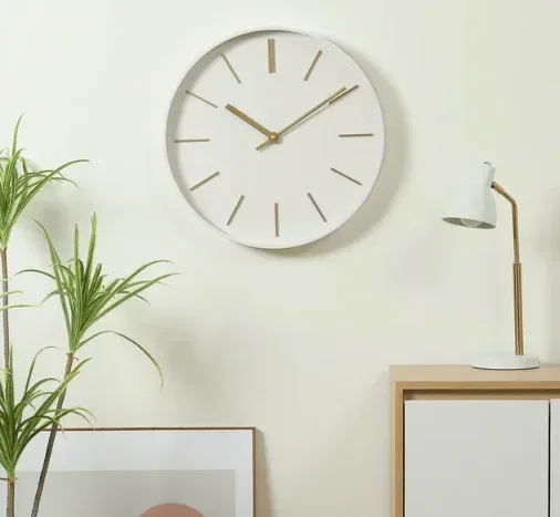 Better Homes & Garden 20" Round Indoor Modern White Analog Wall Clock - Image 3